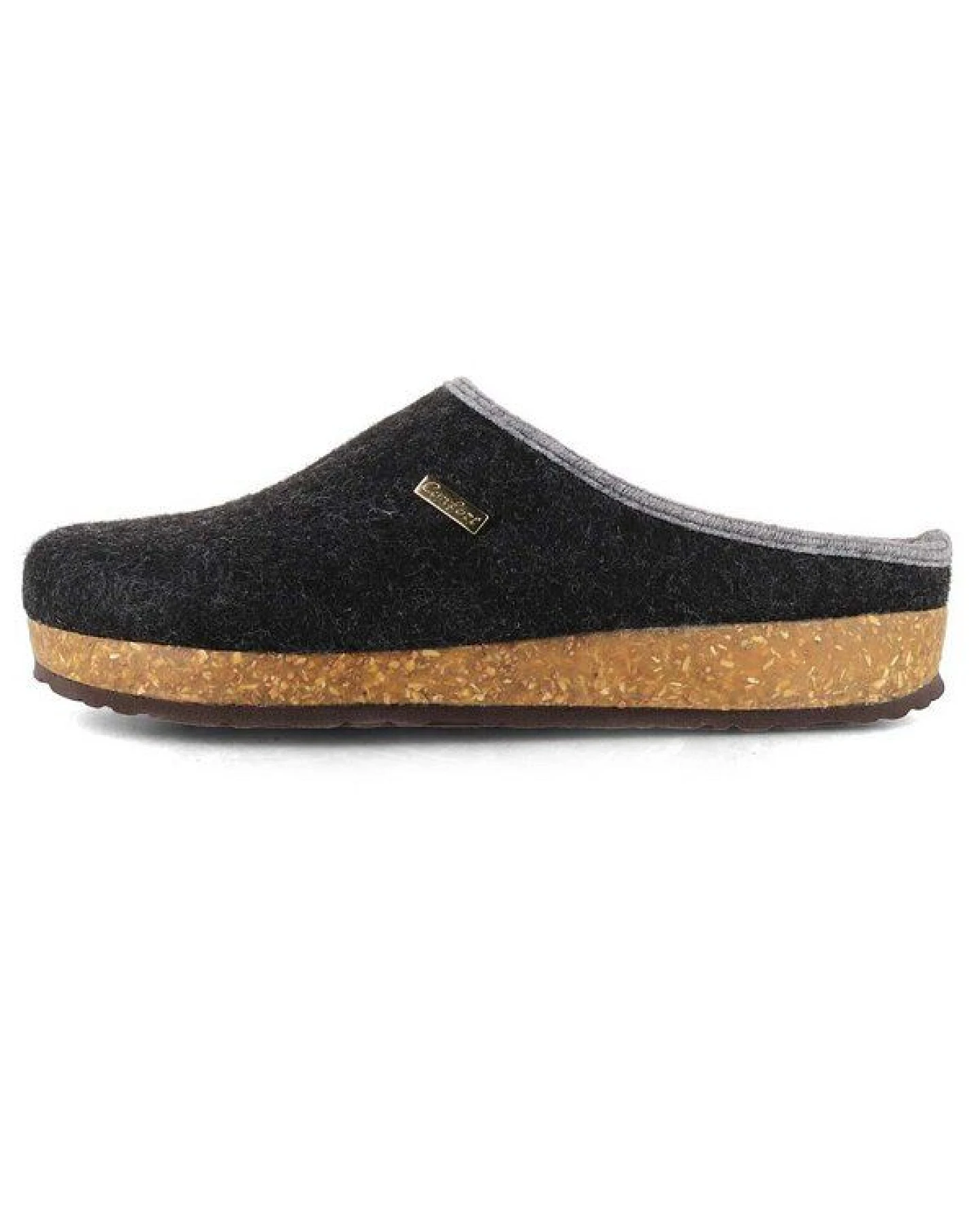 Tuffeln Vegane Hausschuhe im Tiroler Clogs Design - Unisex Filzpantoffeln mit Korkfußbett – Ansicht 3