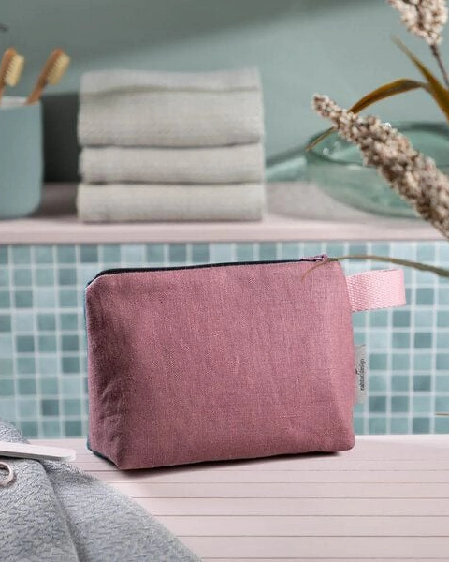 nahtur-design Kosmetiktasche aus 100% Leinen – Ansicht 4