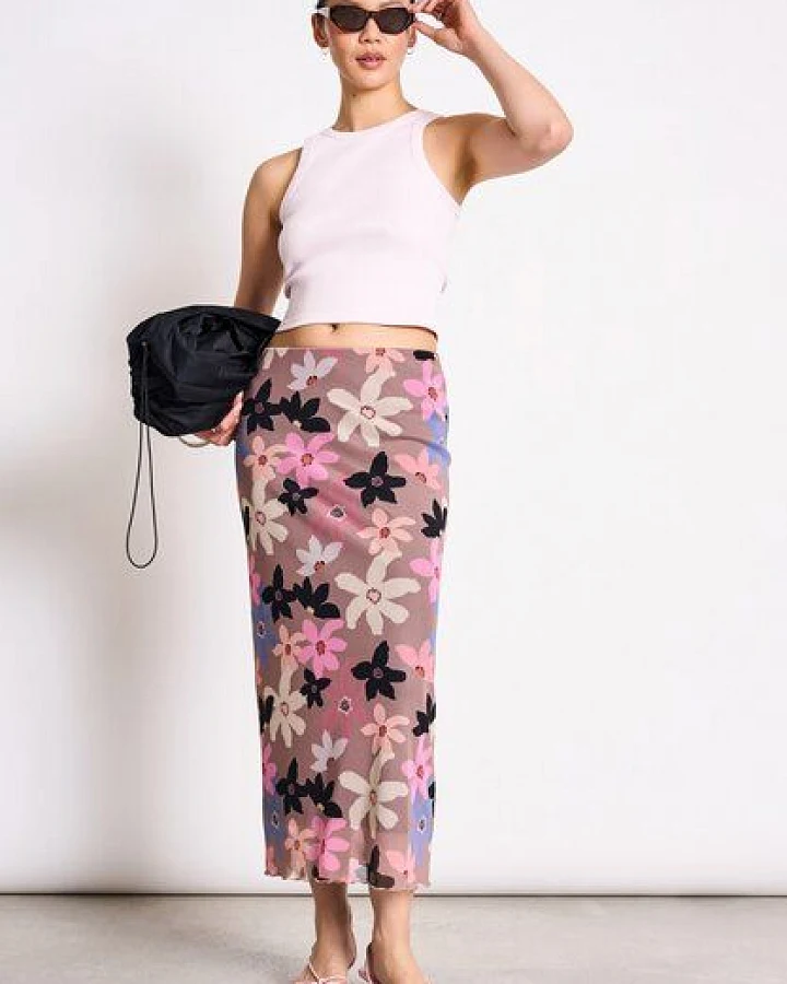 JAN N JUNE Mesh Maxi-Rock SMUK