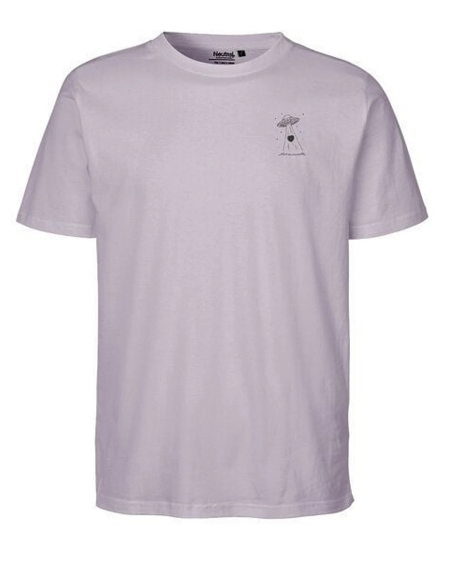HANDGEDRUCKT "Beam it up" Unisex T-Shirt aus reiner Baumwolle (kbA) – Ansicht 3