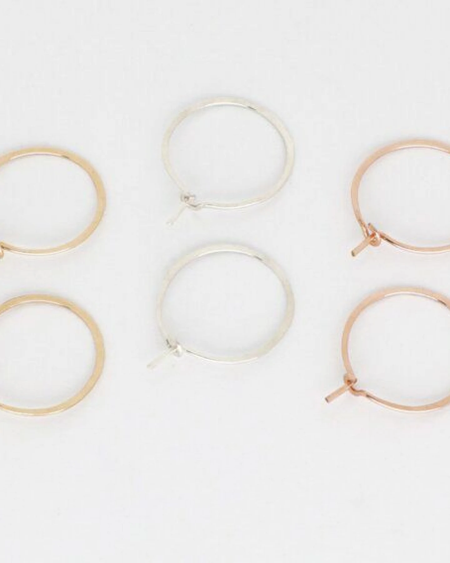 BELLYBIRD Jewellery CREOLEN - Kreis, gehämmert, S/M/L – Ansicht 4
