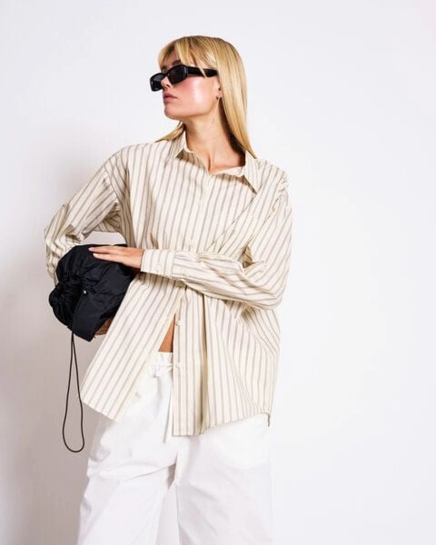 JAN N JUNE Oversized Baumwoll Bluse MAMRO – Ansicht 3