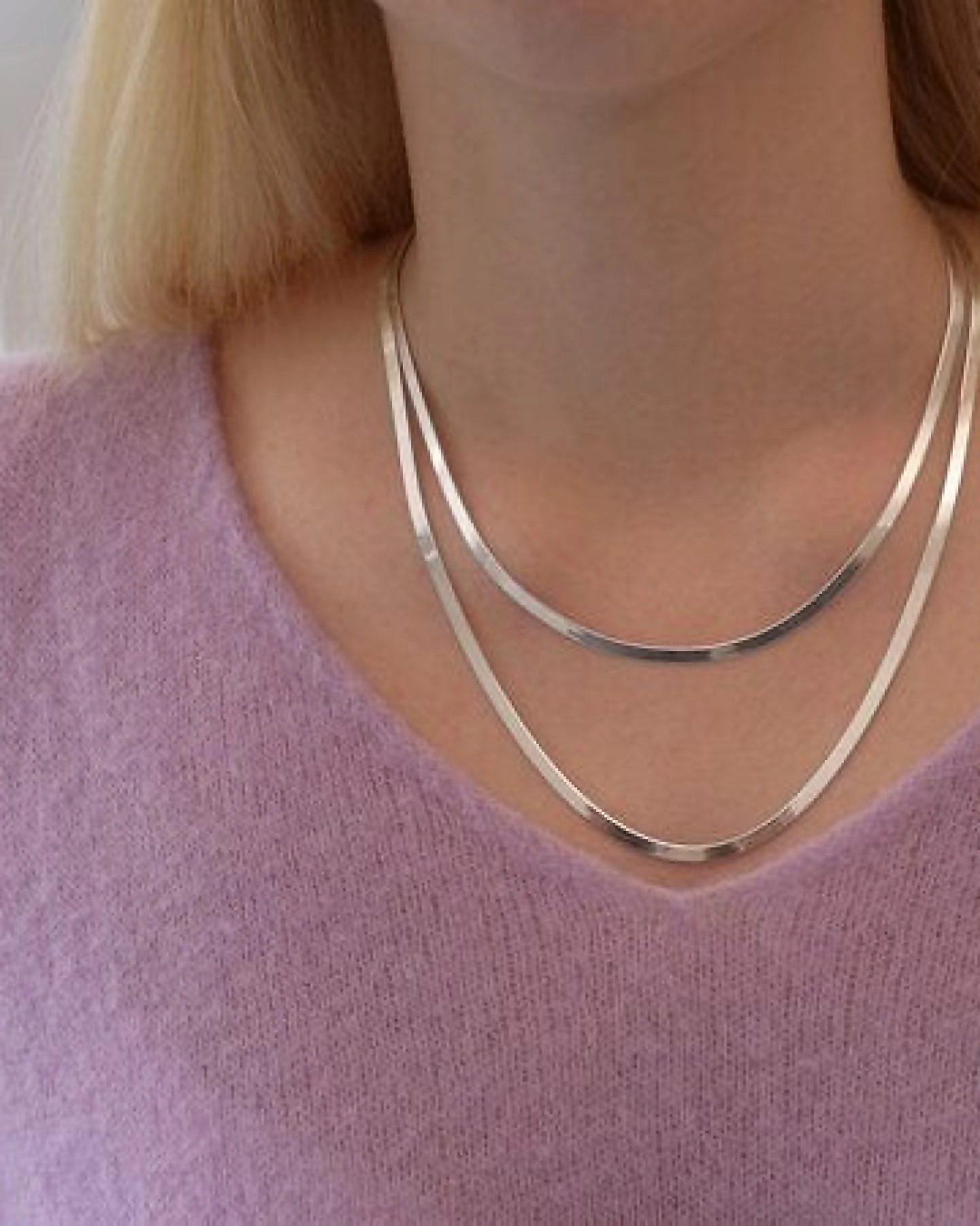 BELLYBIRD Jewellery SCHLANGENKETTE - 925 Silber oder 925 Silber vergoldet, bewegliches Gliederband – Ansicht 4