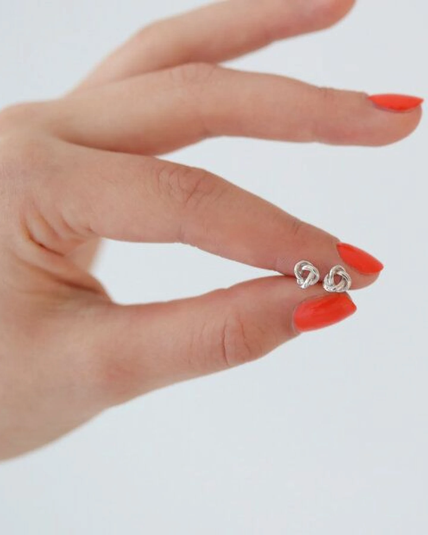 BELLYBIRD Jewellery OHRSTECKER - kleiner Knoten, wasserfest, Silber 925/ vergoldet/ rosévergoldet – Ansicht 4