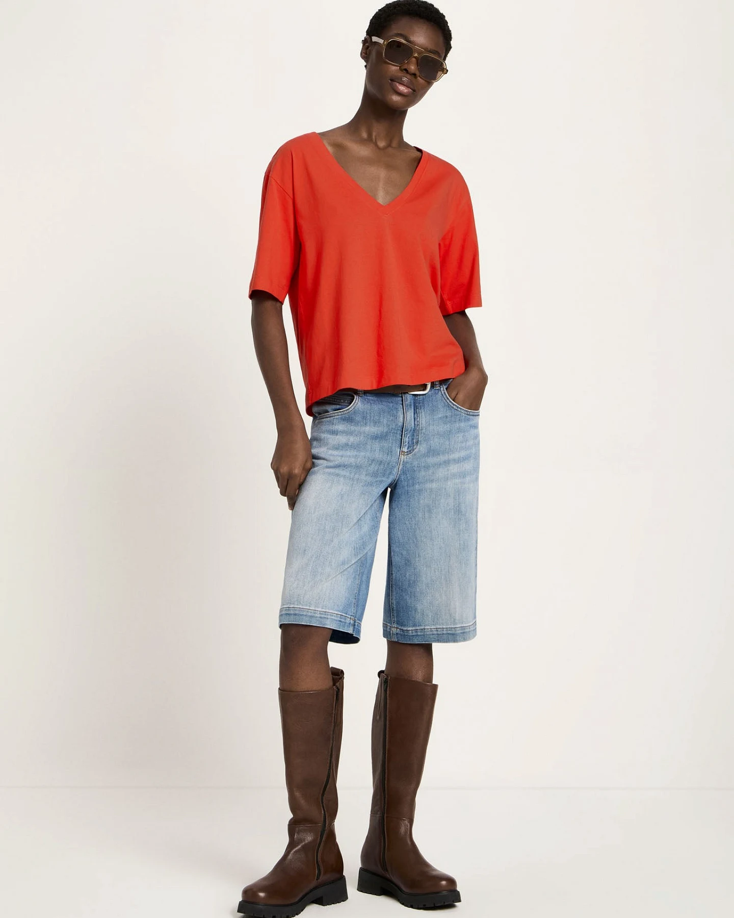 Shirt mit V-Ausschnitt (GOTS) – Ansicht 4