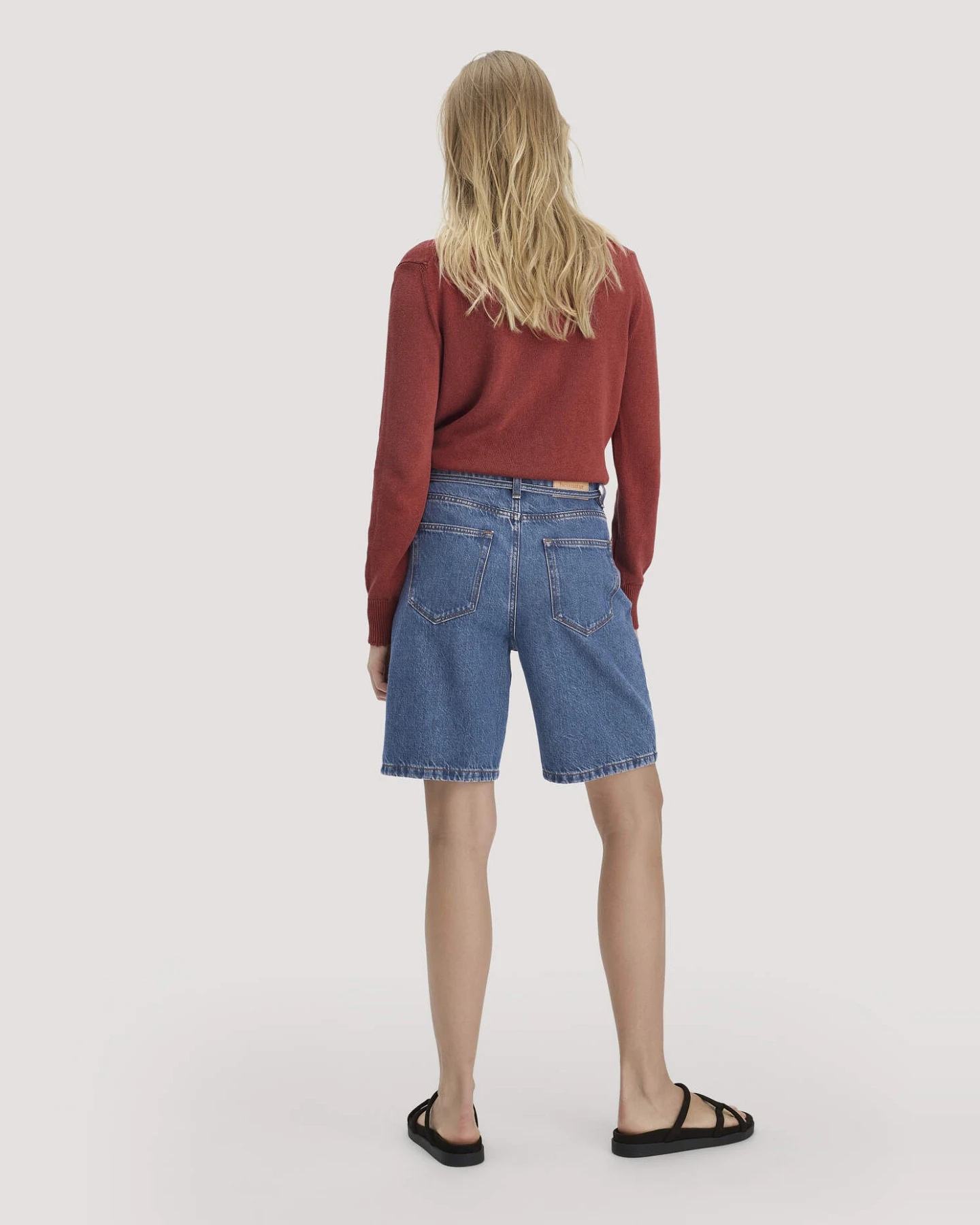 hessnatur Damen Jeans Bermuda aus Bio-Baumwolle mit TENCEL™ Lyocell - blau - Größe 29 – Ansicht 2