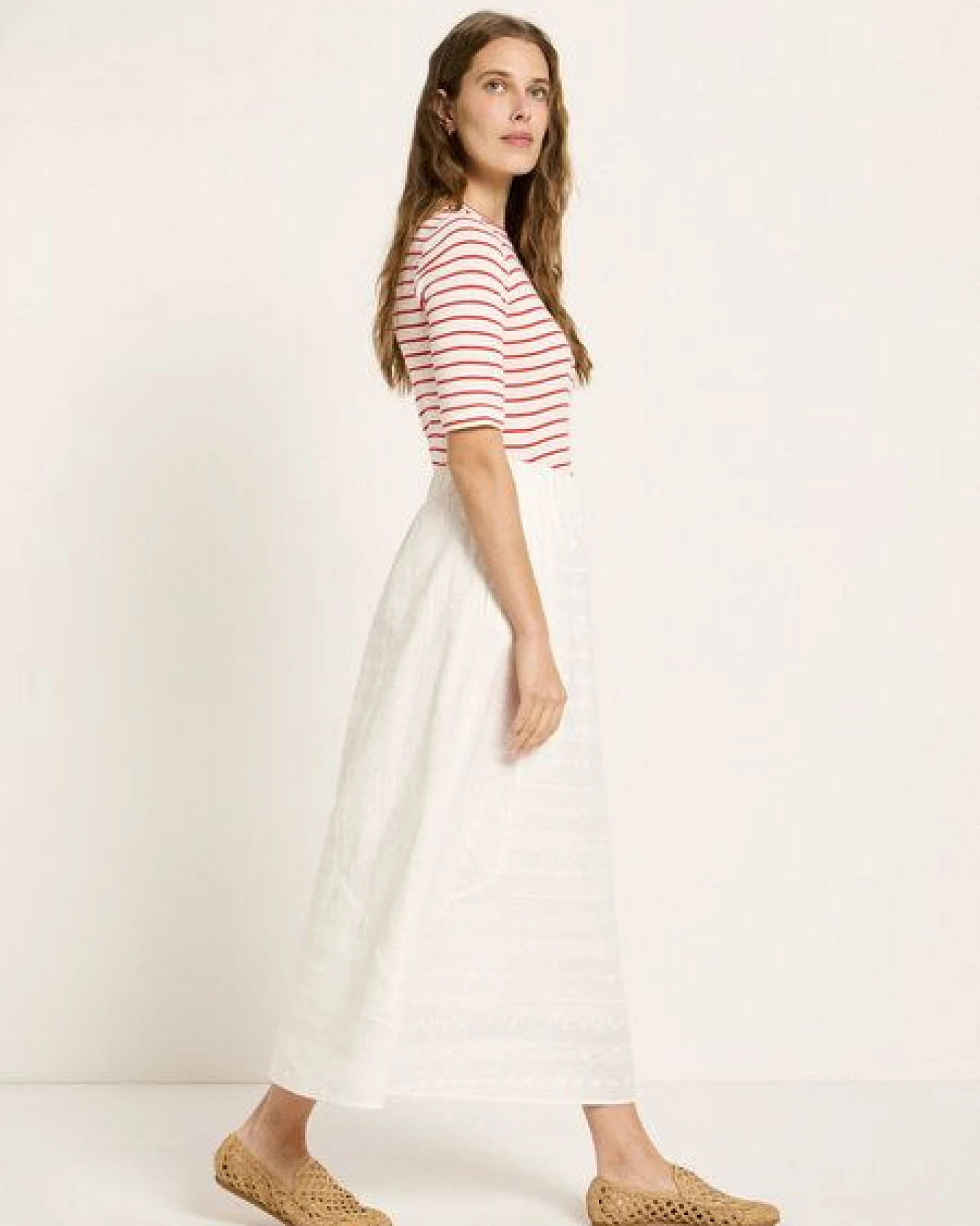 LANIUS Stickereirock (OCS) aus Bio-Baumwolle – Ansicht 2