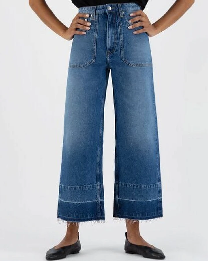 MUD Jeans Damen Jeans "Sara Works Cropped - Medium Stone"