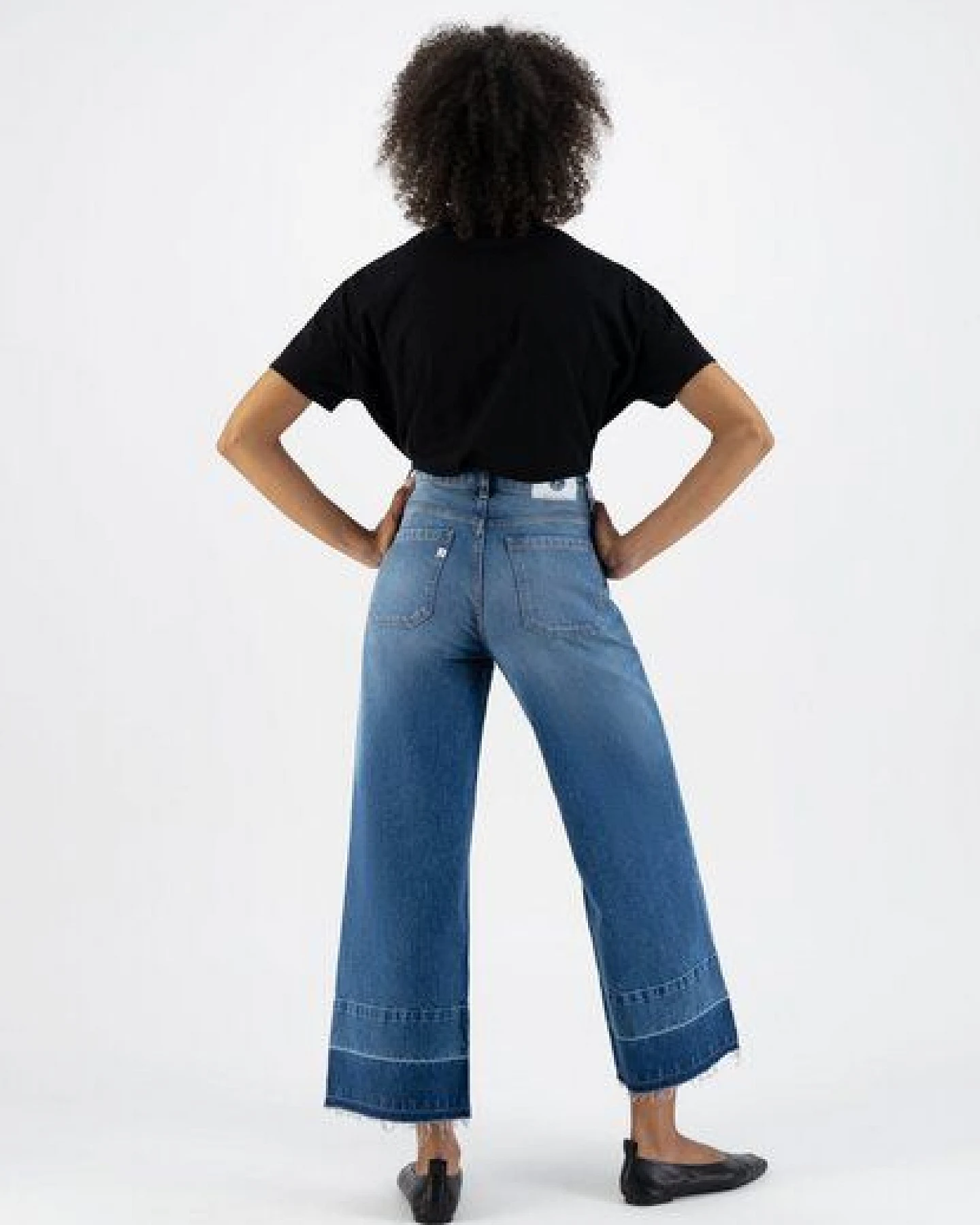 MUD Jeans Damen Jeans "Sara Works Cropped - Medium Stone" – Ansicht 3