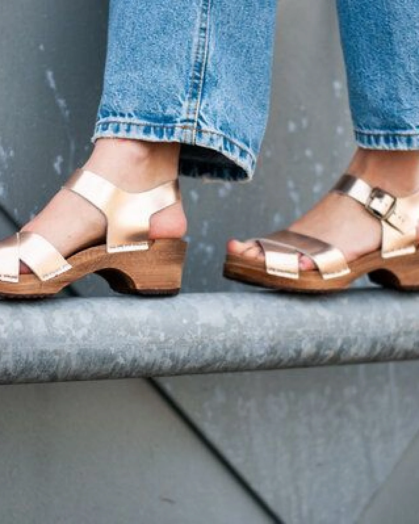 MÄRTA - schwedische Holz Clogs Sandale von me&myclogs - low heel – Ansicht 3