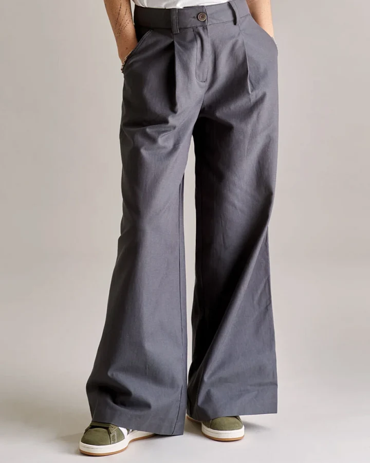 KOMODO Damen vegan Hose Sofia Grau