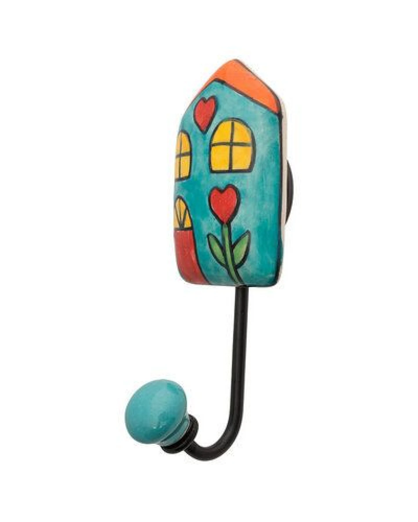 TRANQUILLO Keramikhaken / Wandhaken handbemalte Motive – Ansicht 2