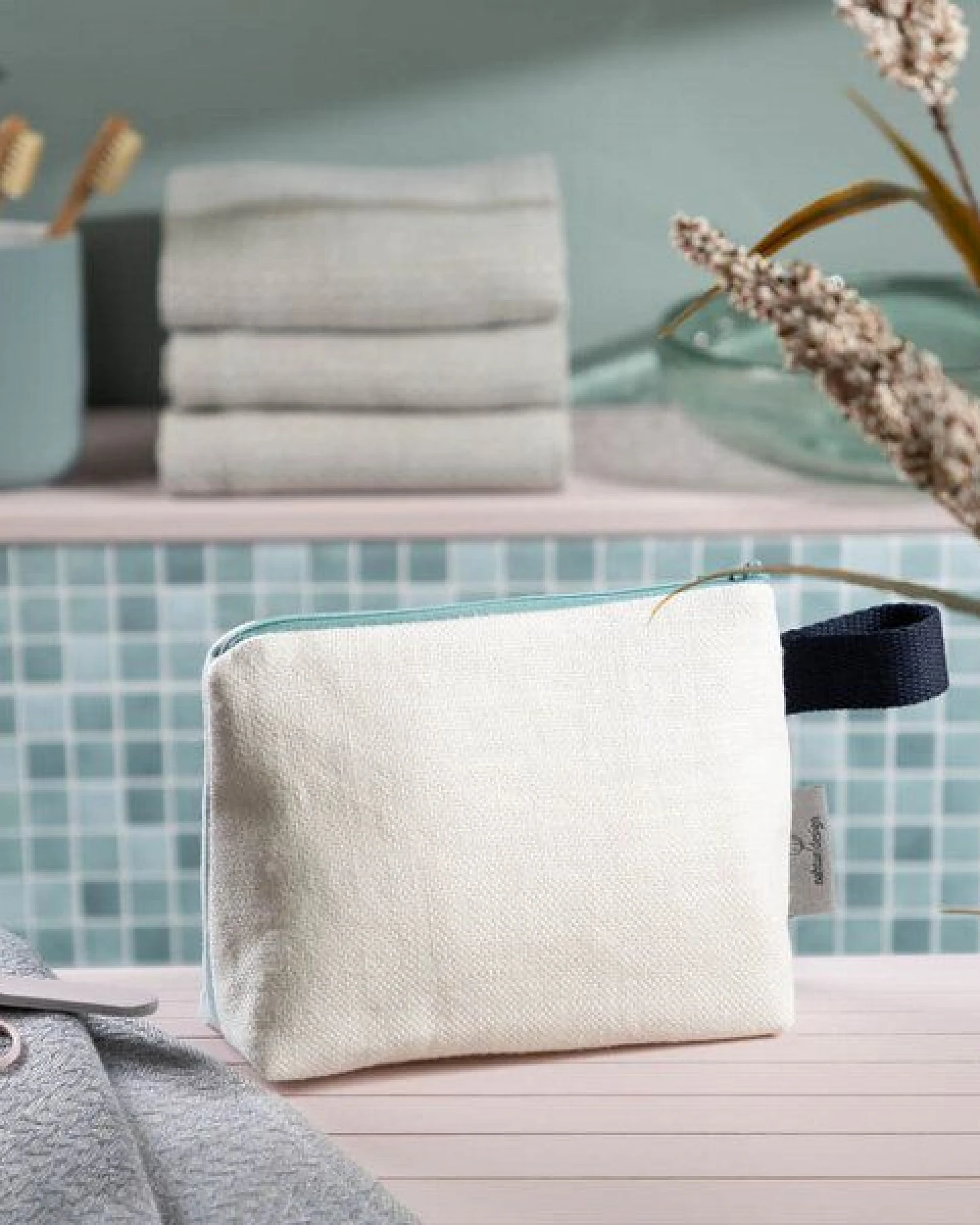 nahtur-design Kosmetiktasche aus 100% Leinen – Ansicht 4