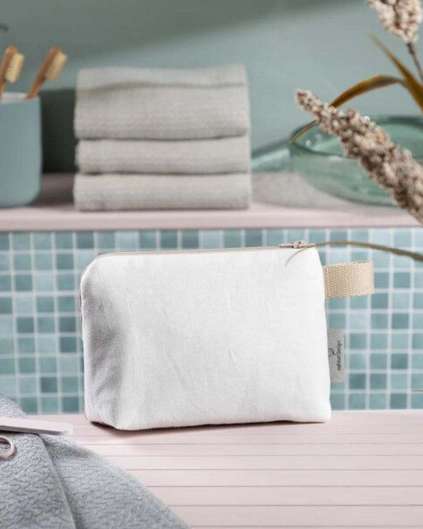 nahtur-design Kosmetiktasche aus 100% Leinen – Ansicht 4