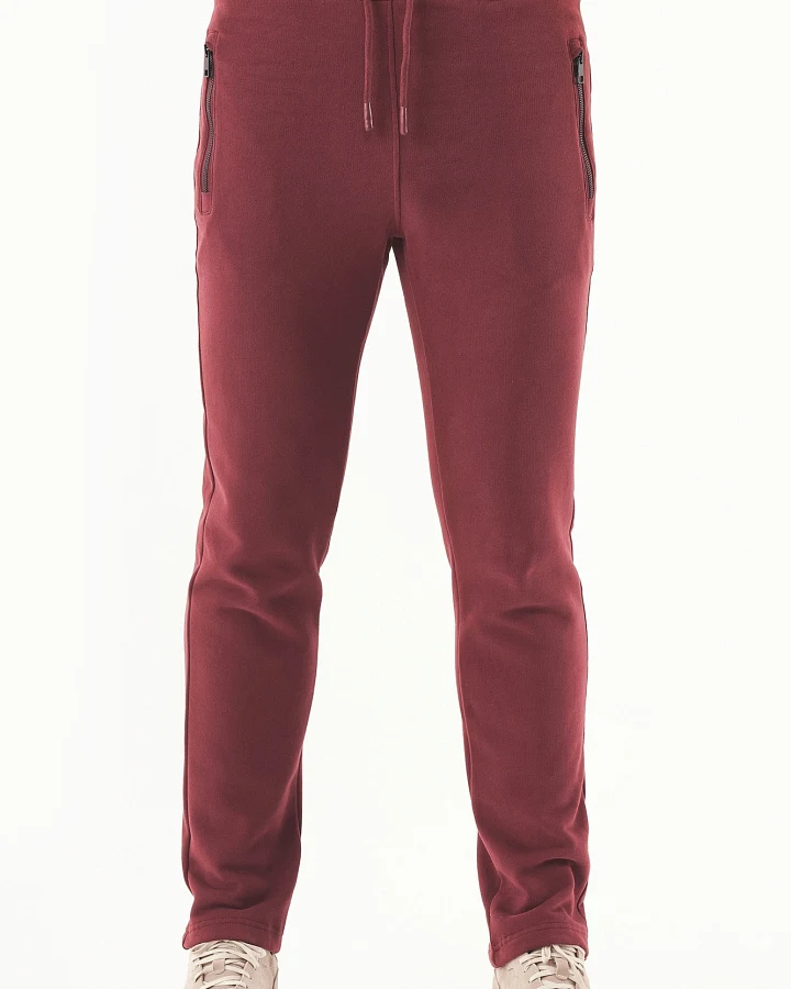 ORGANICATION Herren vegan Jogginghose Soft Touch Bordeaux