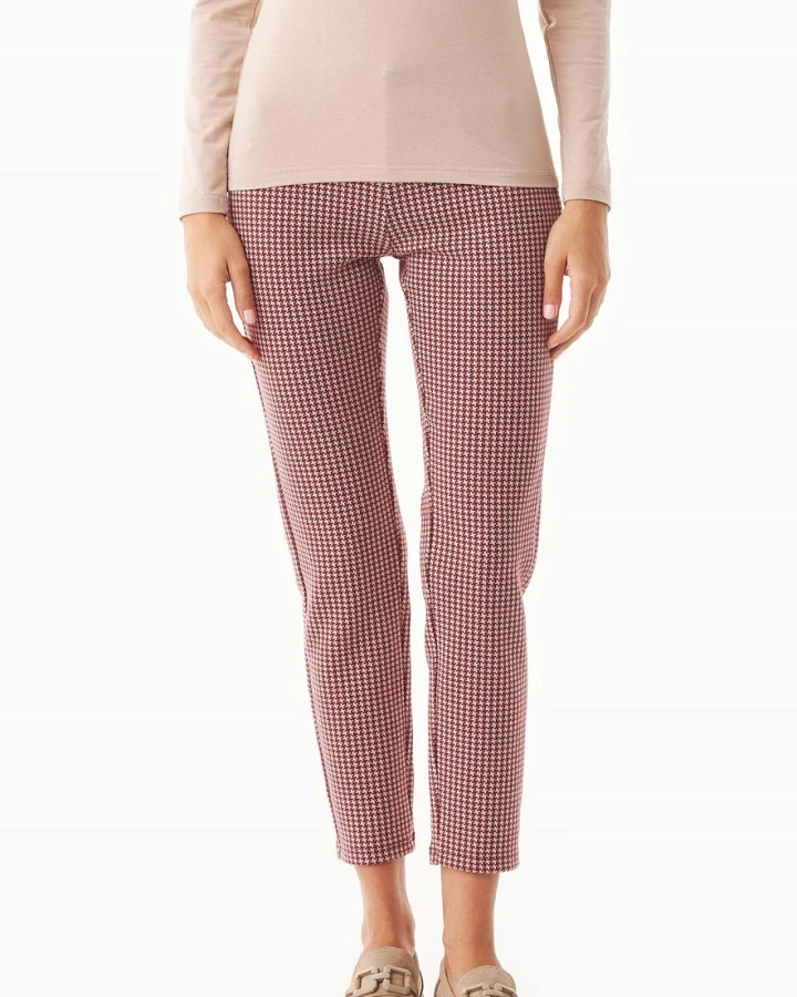 ORGANICATION Damen vegan Hose Pied De Poule Biologisch Baumwolle