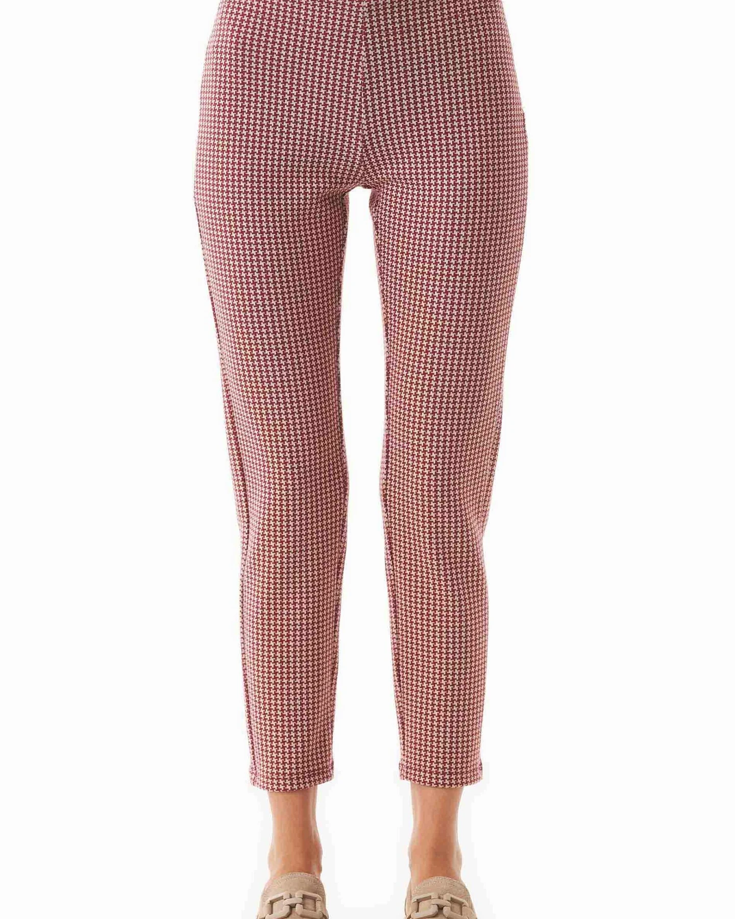 ORGANICATION Damen vegan Hose Pied De Poule Biologisch Baumwolle – Ansicht 2