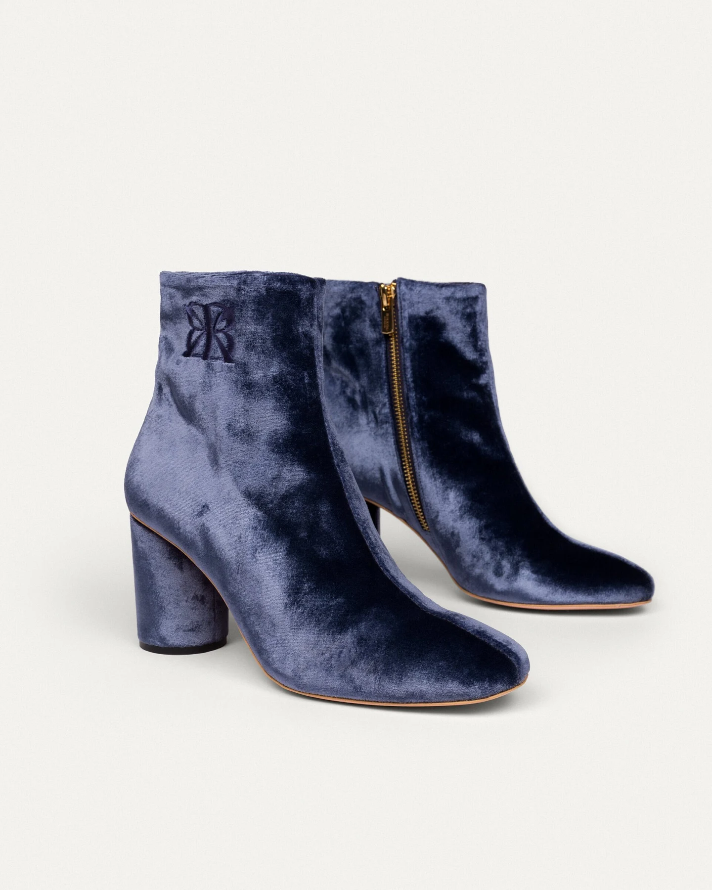 BIKKOU Damen vegan Stiefel Expo In Der Galerie Blau Grau – Ansicht 2