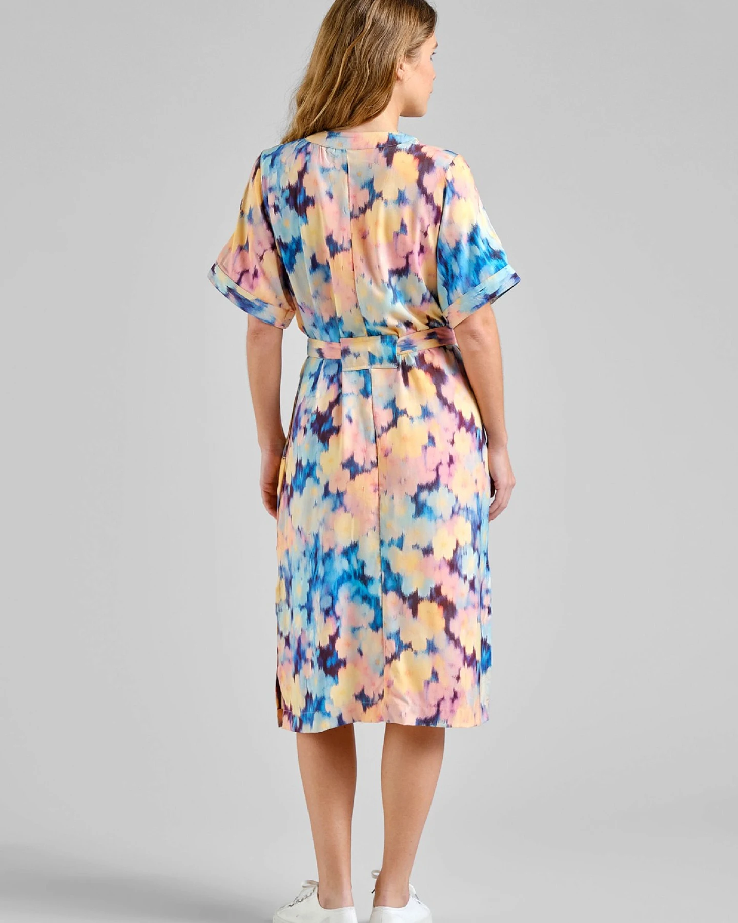 Kleid Kallvik Ikat Field Multi Color Gelb – Ansicht 3