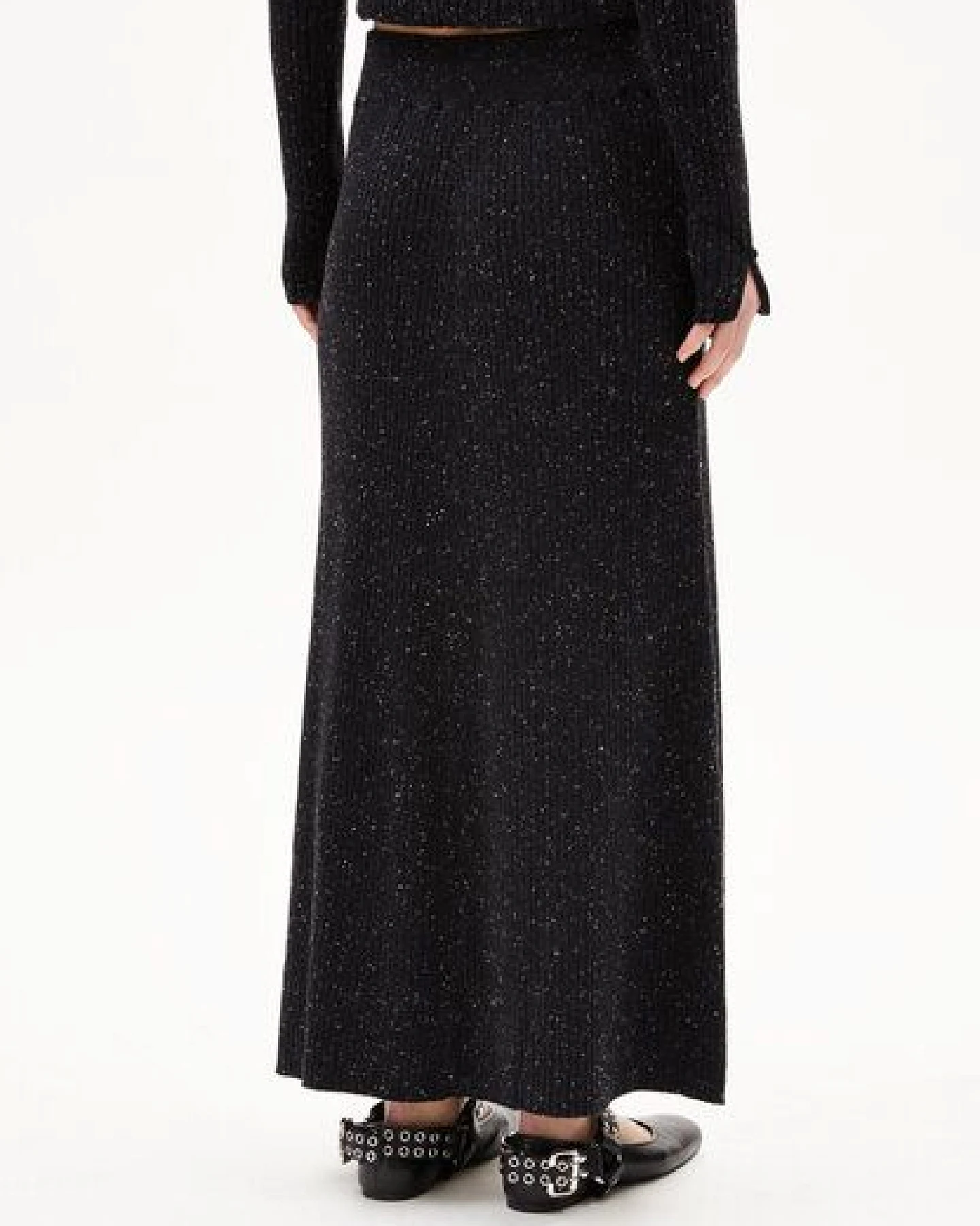 ARMEDANGELS HANAA TWEED Damen Strickrock aus recyclem Bio-Woll Mix – Ansicht 2