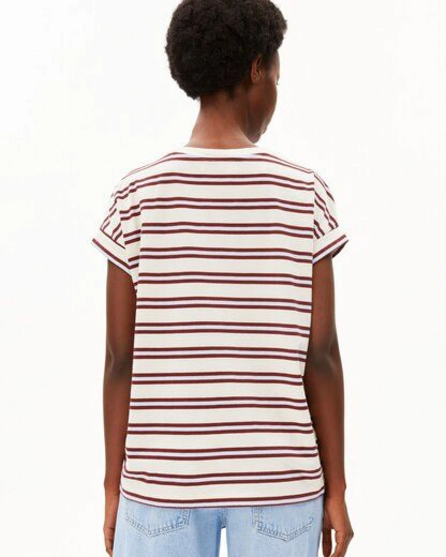 ARMEDANGELS IDAARA STRIPES Damen T-Shirt aus Bio-Baumwolle – Ansicht 2