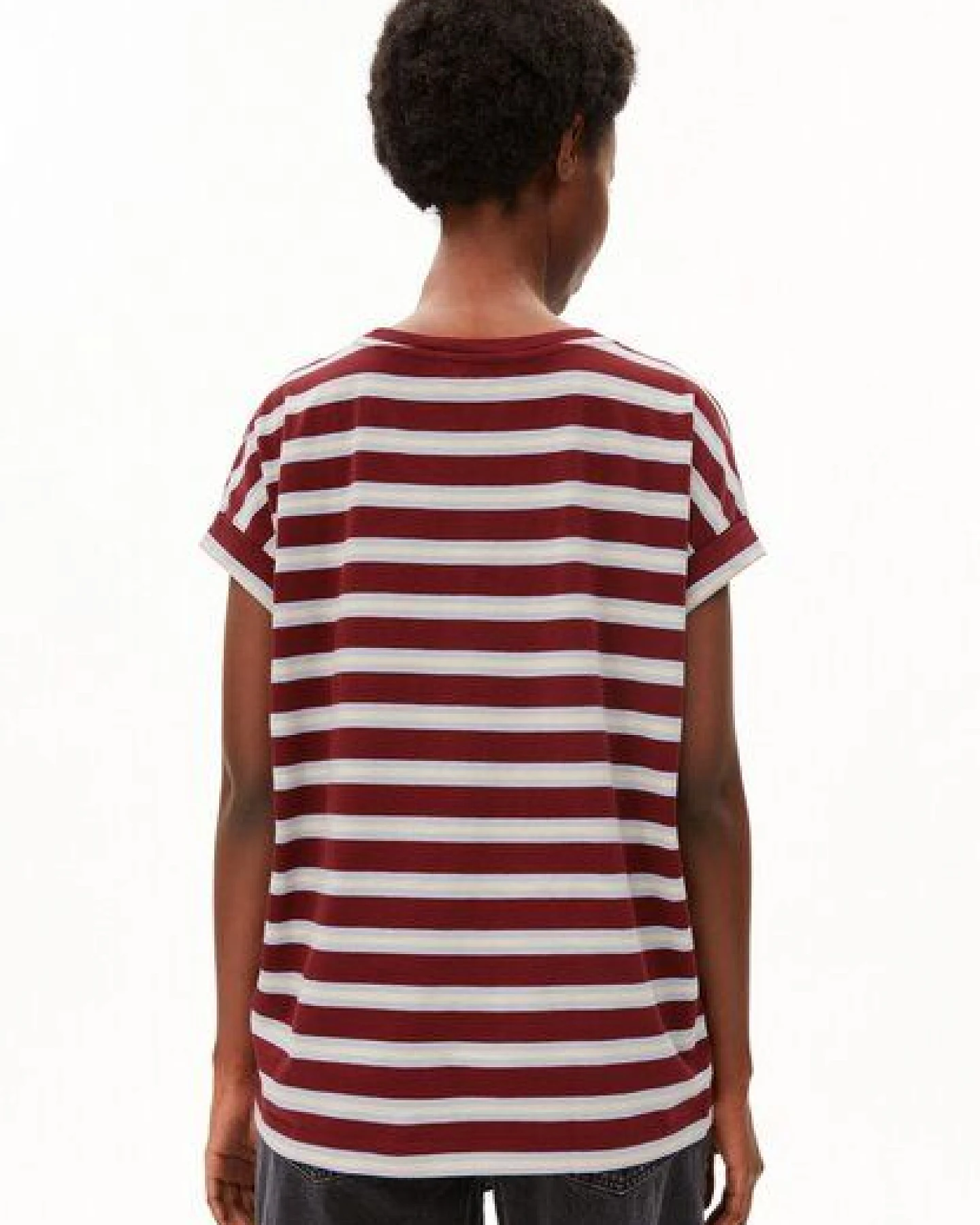 ARMEDANGELS IDAARA STRIPES Damen T-Shirt aus Bio-Baumwolle – Ansicht 2