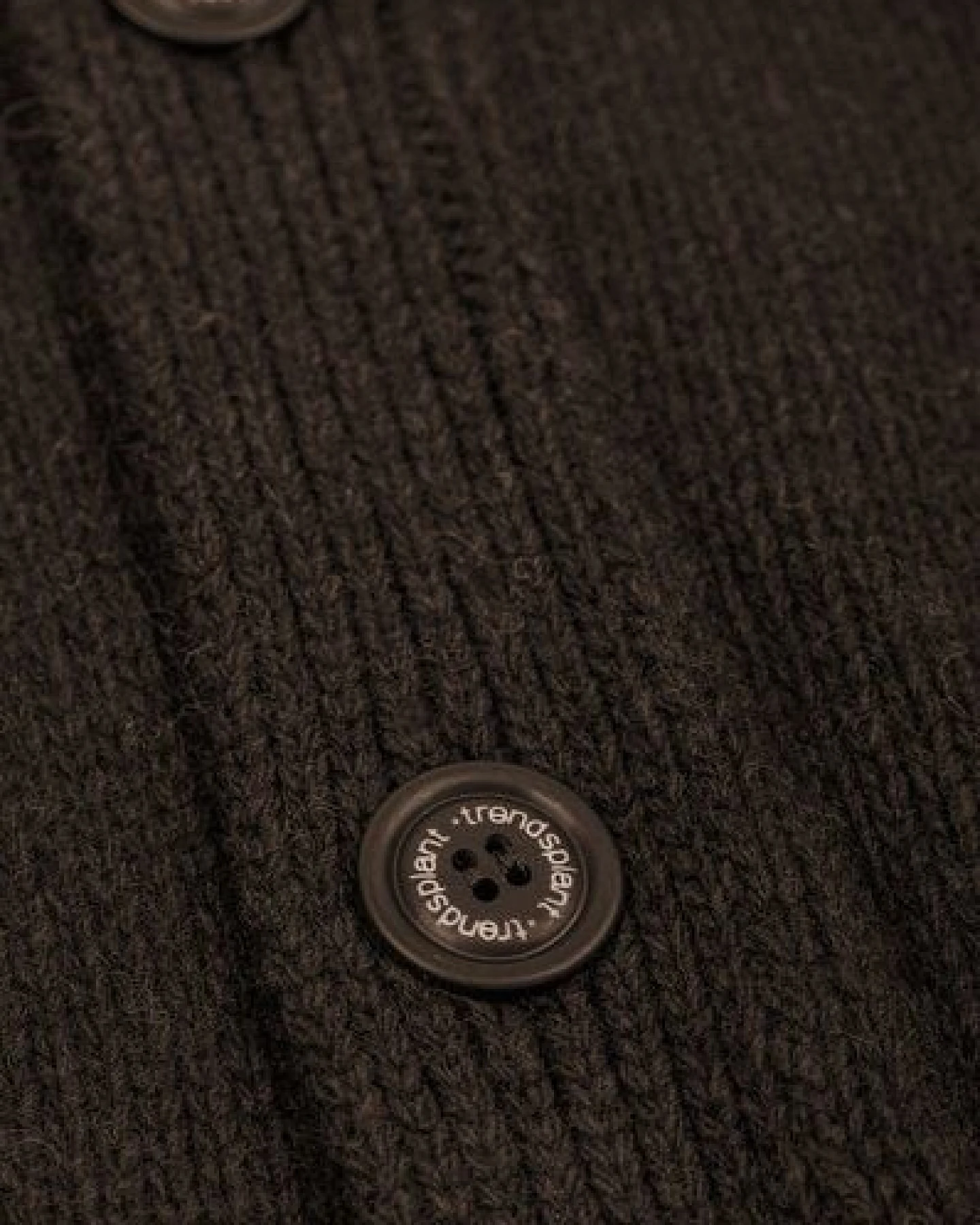 Trendsplant Relleu Cardigan Chocolate – Ansicht 3