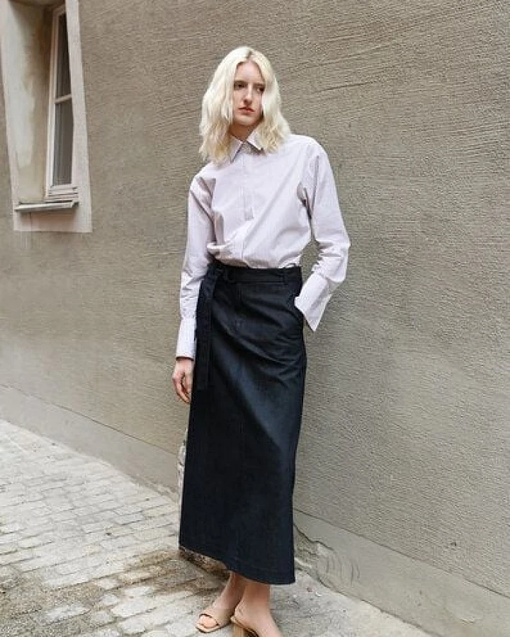 IVA RYCH Gestreiftes Hemd mit Manschetten I Deadstock
