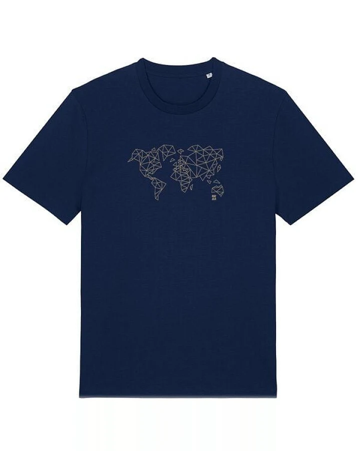 Kultgut T-Shirt mit Motiv / Worldmap
