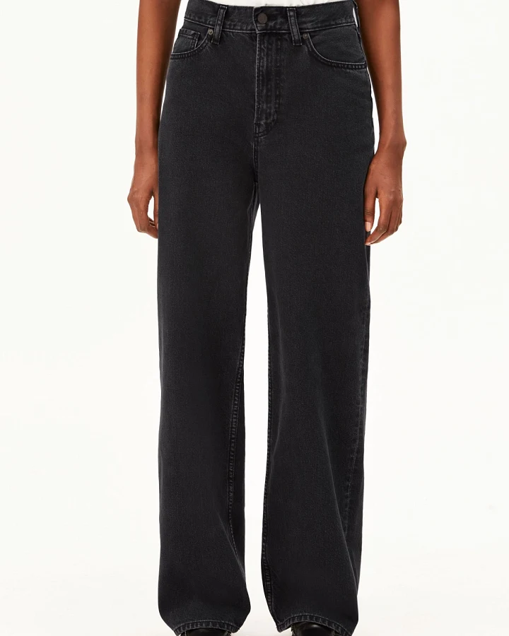 Jeans Enijaa High Waist Wide Ebony Black