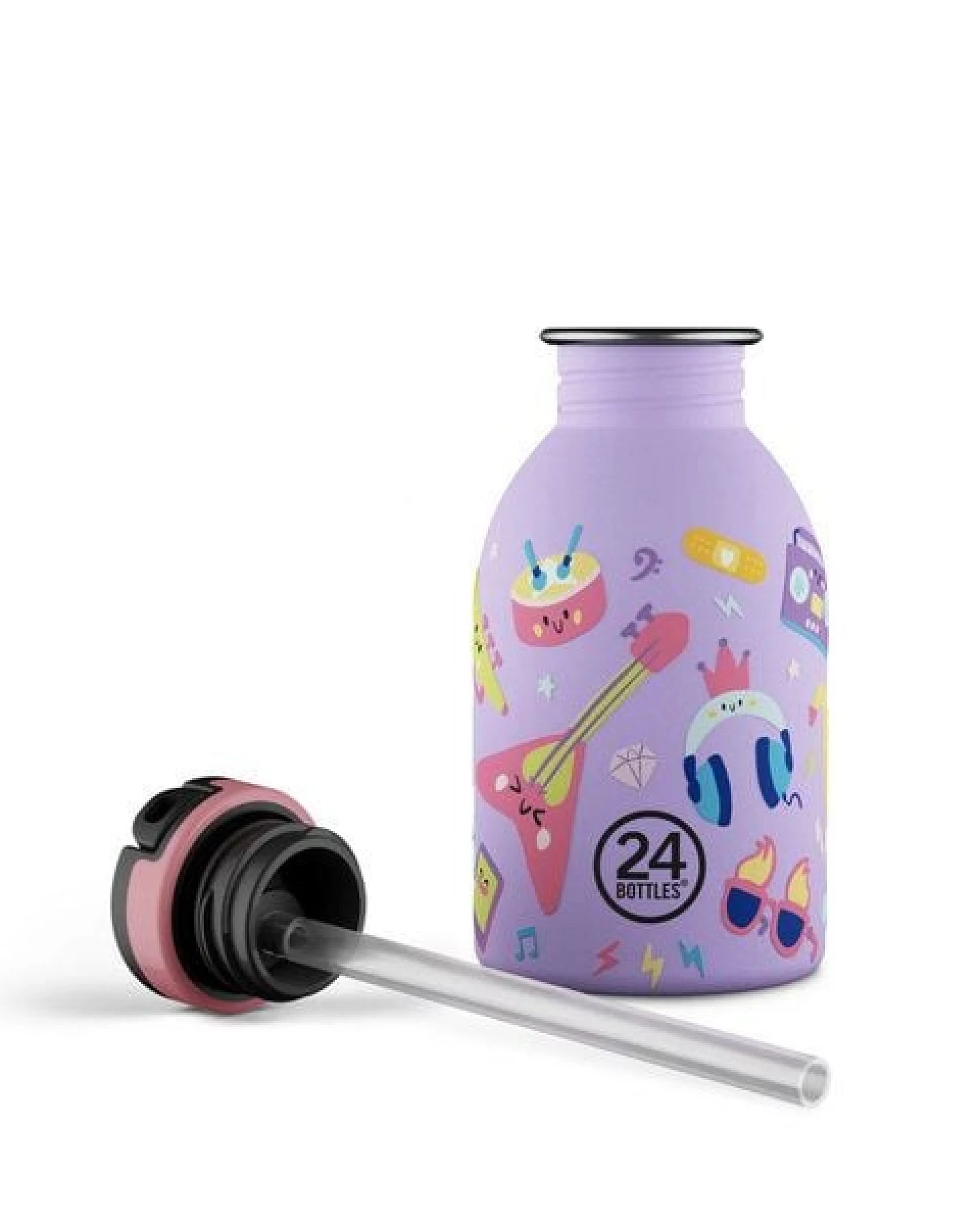 24bottles 0,25l Edelstahl Trinkflasche für Kids mit Sportverschluss – Ansicht 2