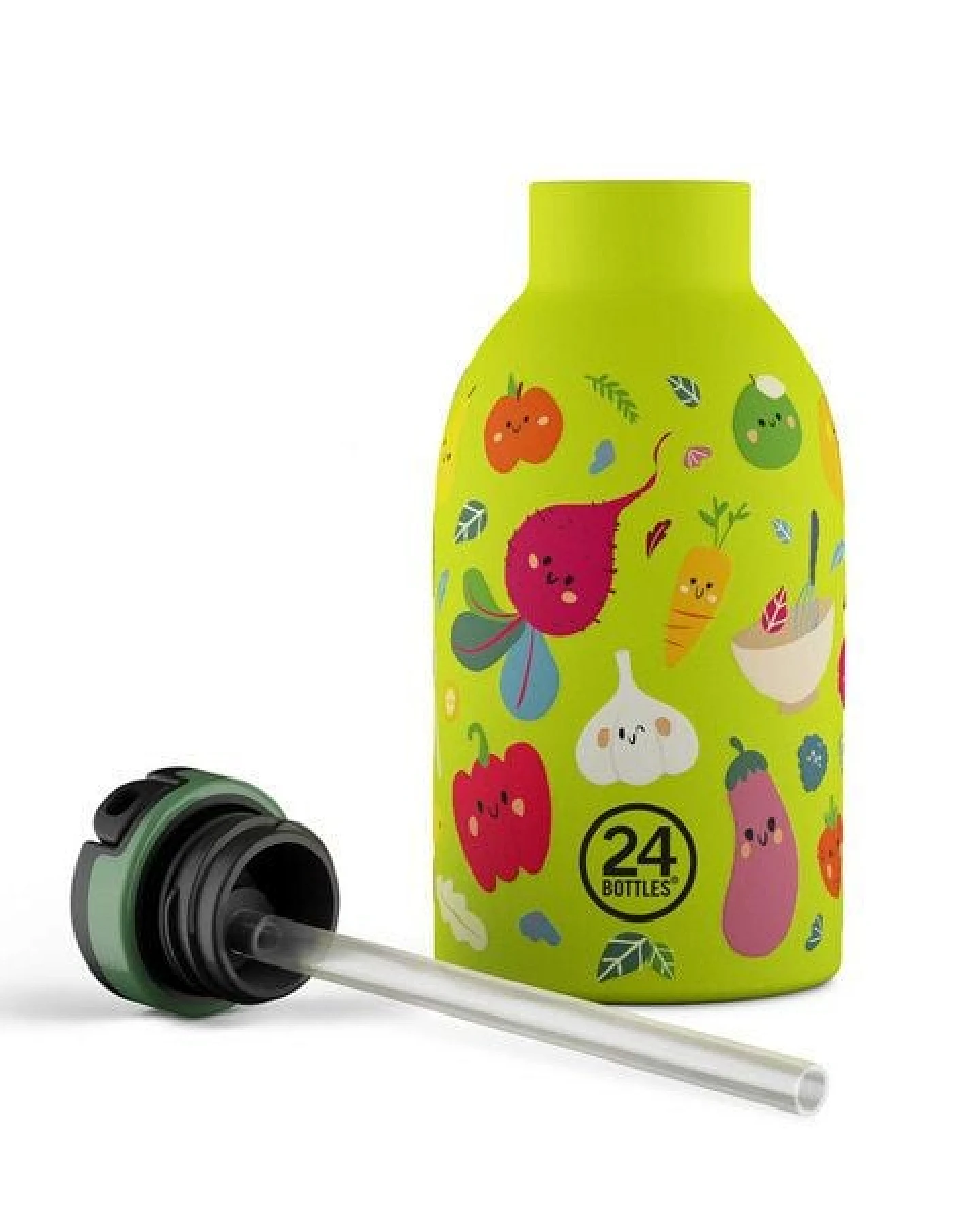 24bottles 0,33l Kids Edelstahl Thermosflasche mit Strohhalm – Ansicht 4
