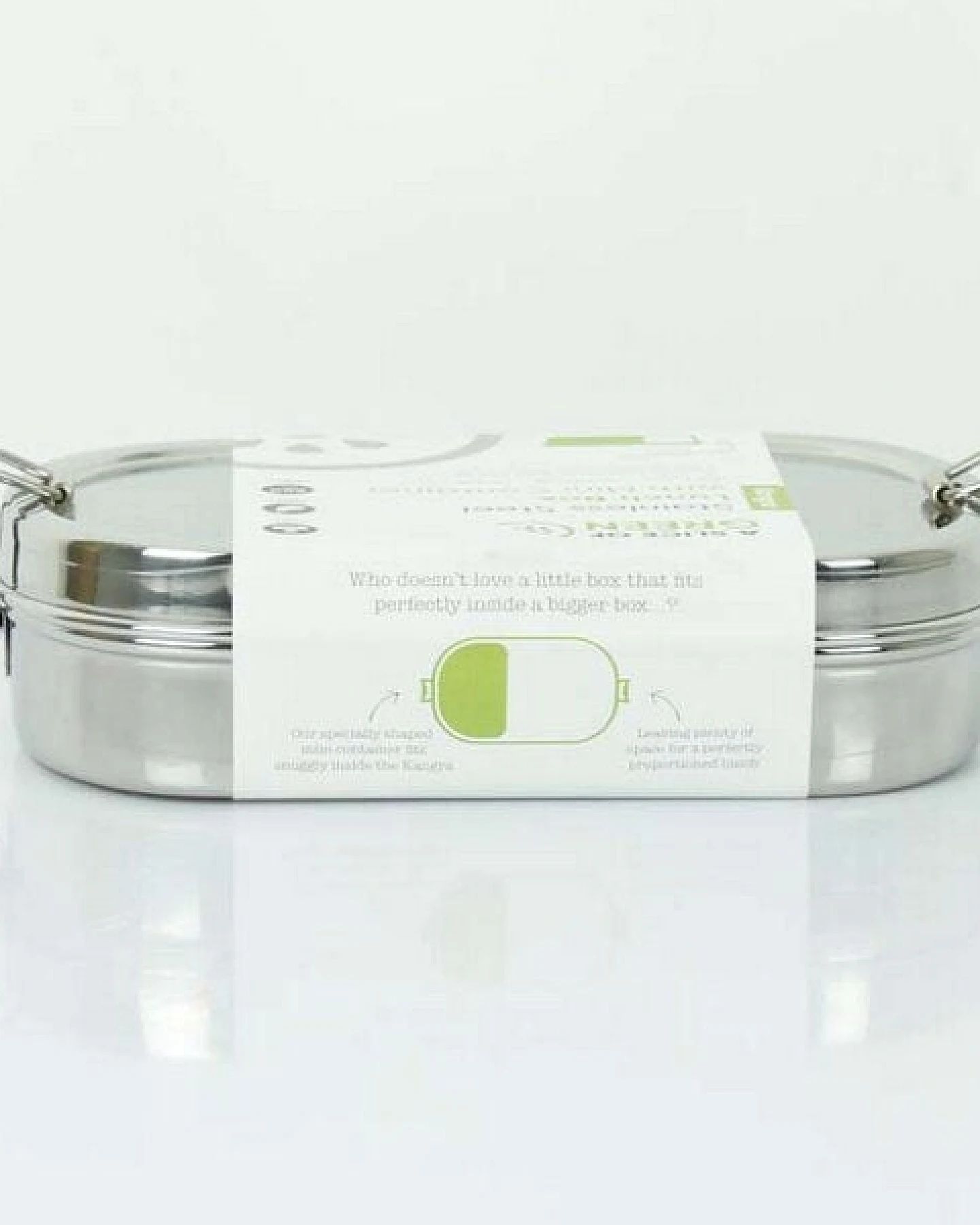 A Slice of Green Edelstahl Lunchbox Oval – inkl. Minibox – Ansicht 3