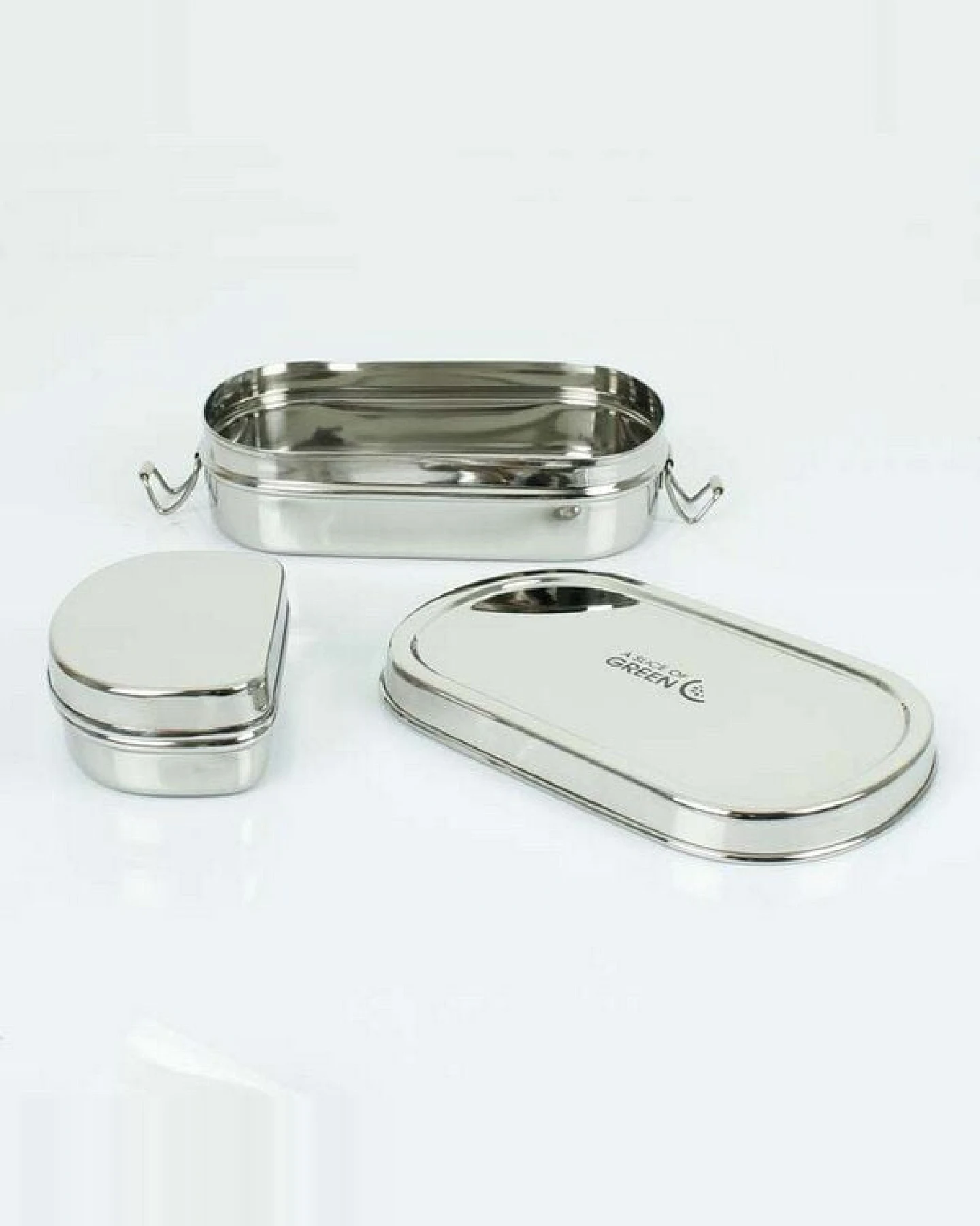 A Slice of Green Edelstahl Lunchbox Oval – inkl. Minibox – Ansicht 4