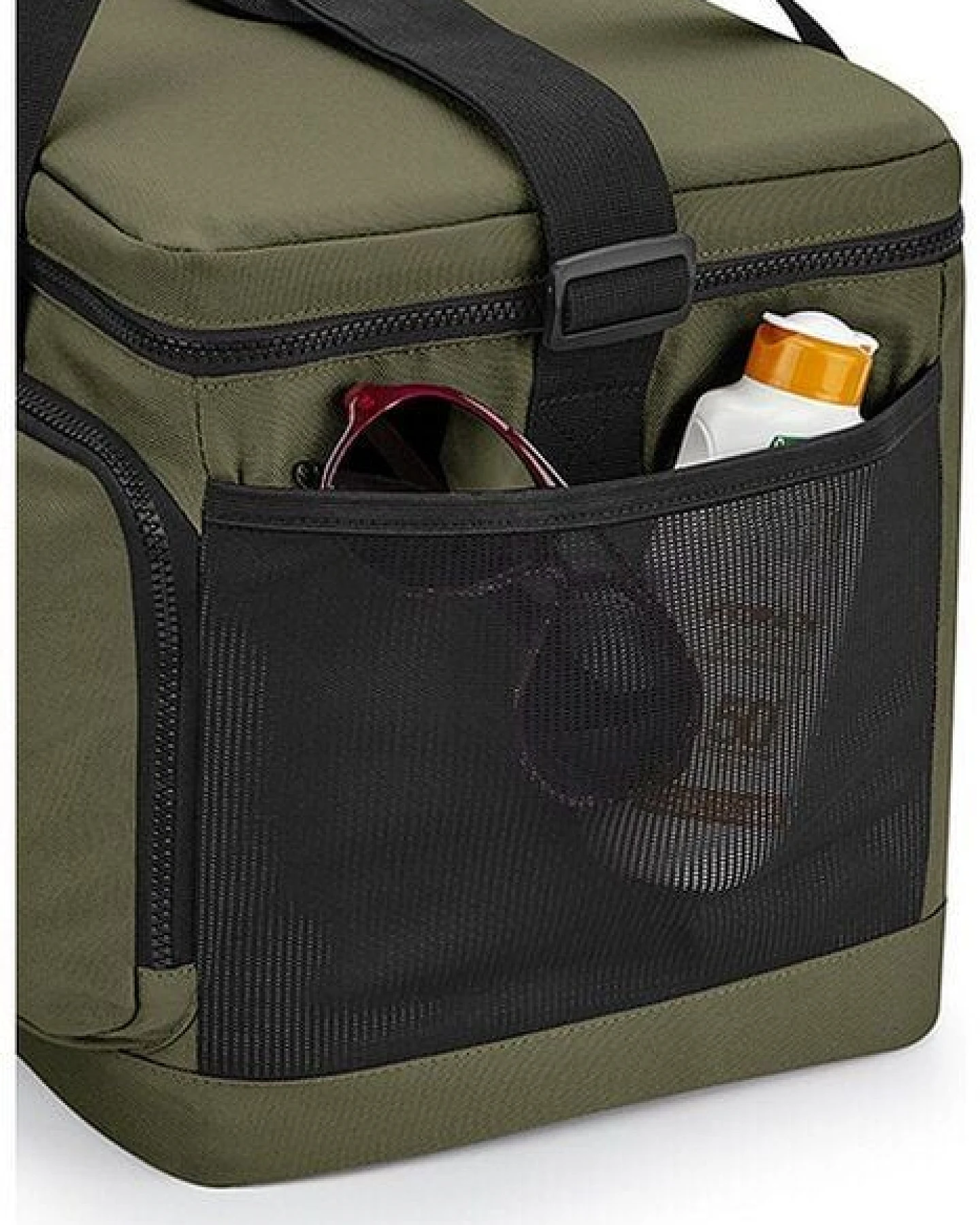 BagBase Recycelte große Kühltasche, als Schulter- oder Tragetasche verwendbar Messenger Bag – Ansicht 4