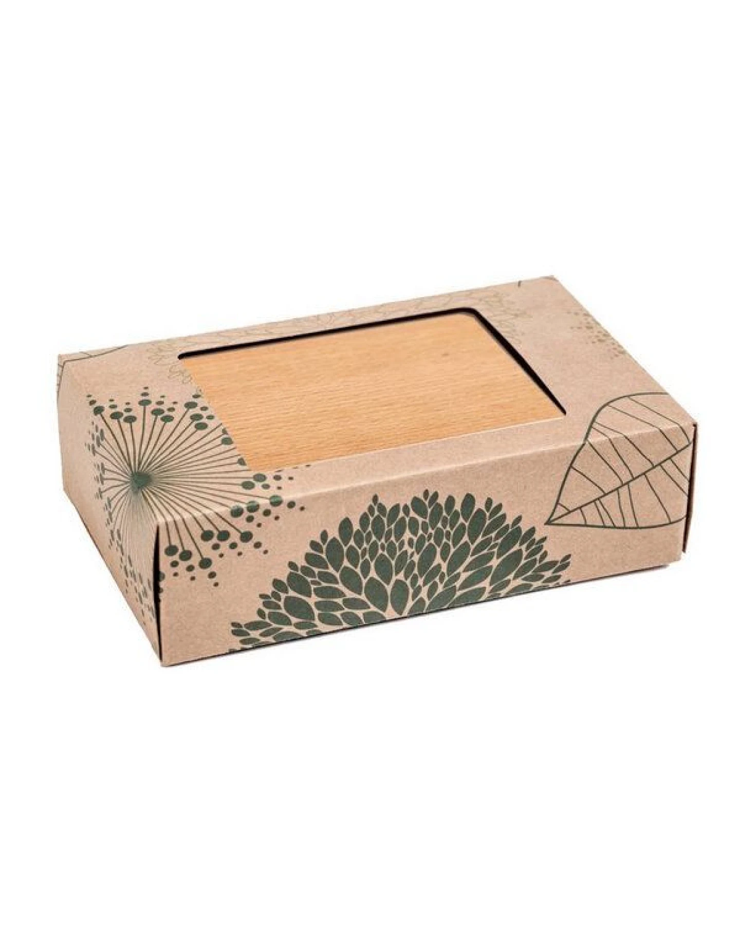 Cameleon Pack EDELSTAHL Lunchbox mit Deckel aus heimischem Buchen Holz – Ansicht 3