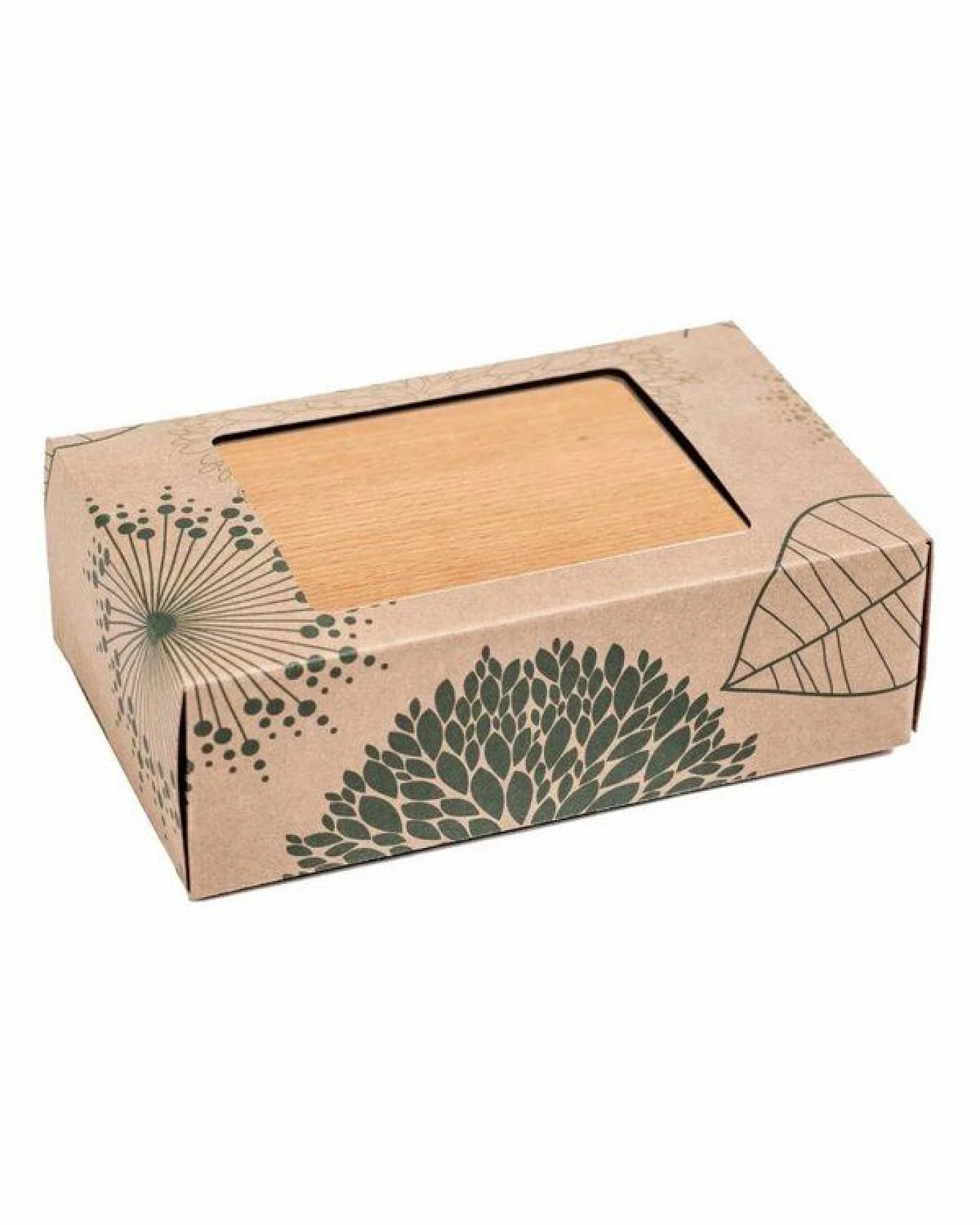 Cameleon Pack Lunchbox mit Deckel und Trennsteg aus heimischem Buchen Holz – Ansicht 4