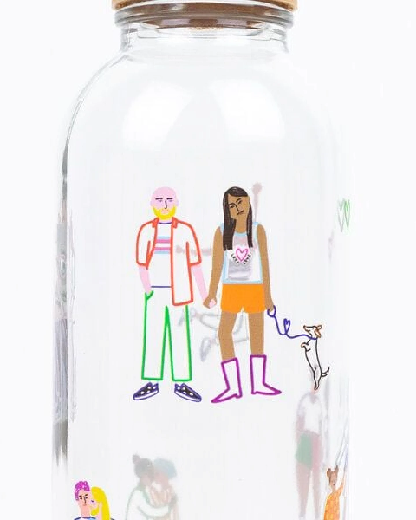 Carry Bottles Glastrinkflasche 0.7l verschiedene Designs – Ansicht 4