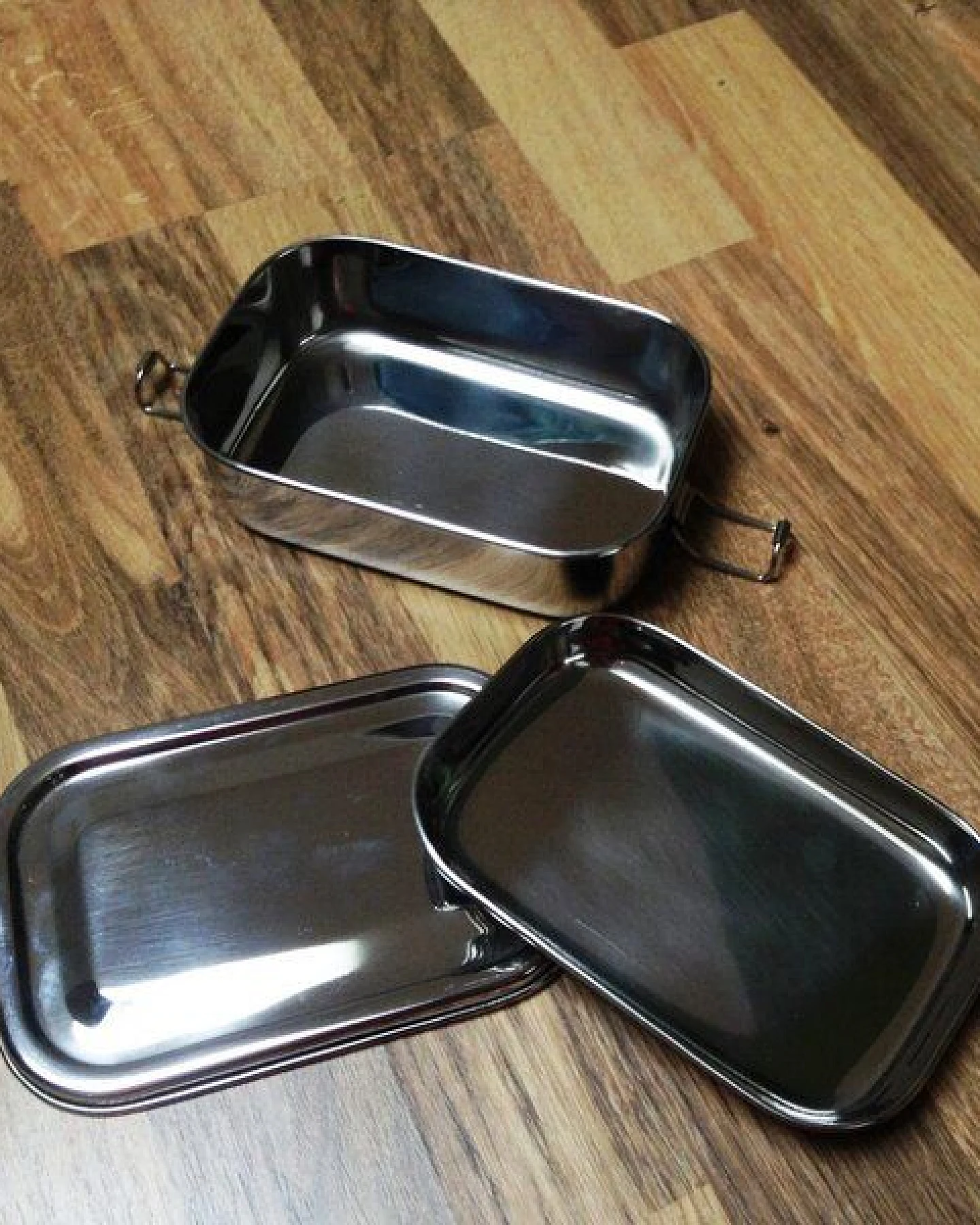 Dora's Dora’s Edelstahl Lunchbox mit Einlagefach (0,5l) – 18 x 12 x 5 cm – Plastikfrei & Flexibel – Ansicht 3