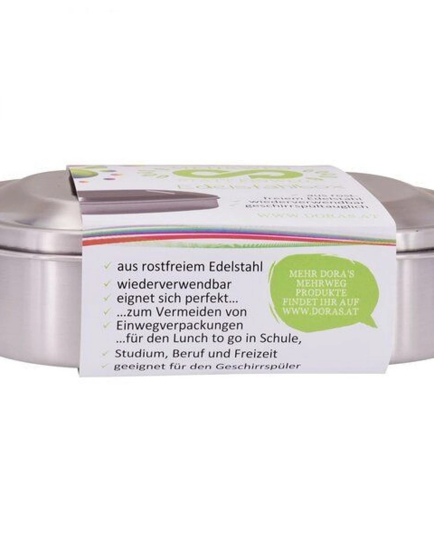 Dora's Dora’s Edelstahl-Lunchbox (0,6l) – Plastikfrei – Ansicht 3