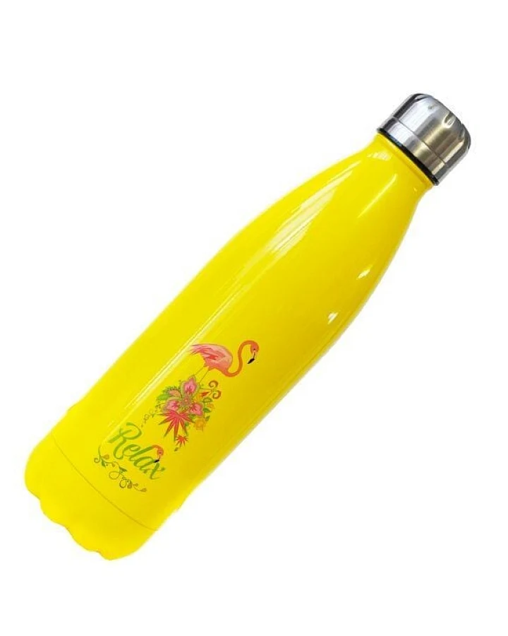 Dora's Dora’s Edelstahl-Thermoflasche "Flamingo" (500ml) – Cooles Design & Doppelwandig