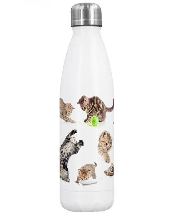 Dora's Dora’s Edelstahl-Thermoflasche "Katze" (500ml) – Doppelwandig