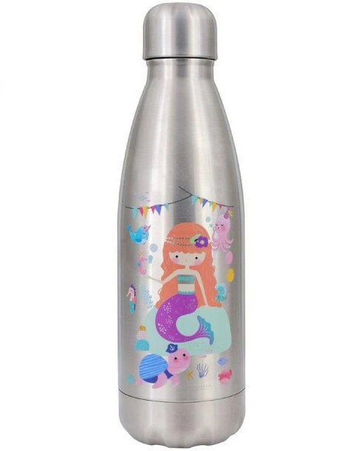 Dora's Dora’s Kinder-Thermoflasche "Meerjungfrau" (350ml) – Edelstahl & Vakuumisoliert