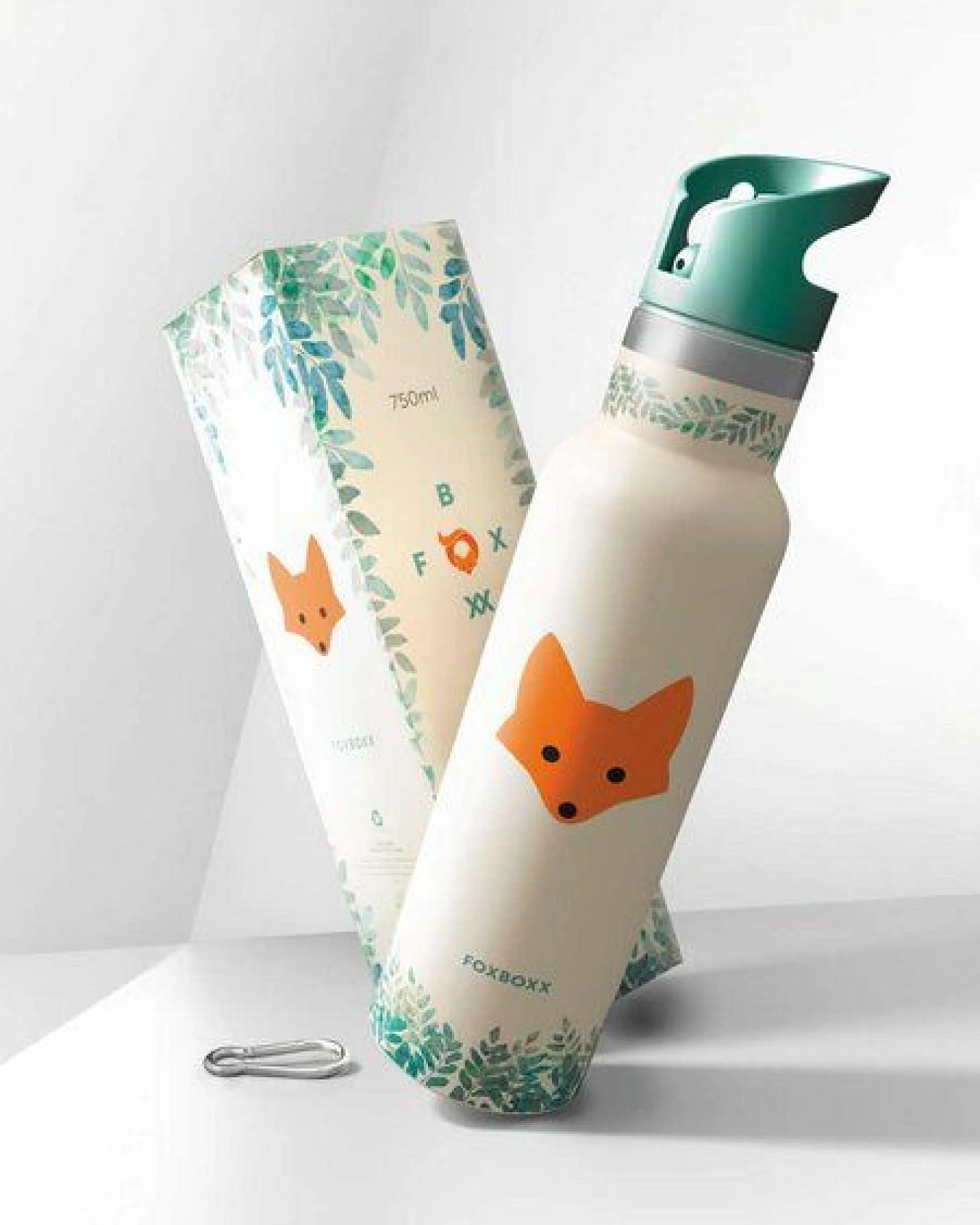 FOXBOXX Schulset,- FOX Special Lunchbox 800/1200ml Edelstahl, SnackBox, Flasche – Ansicht 3