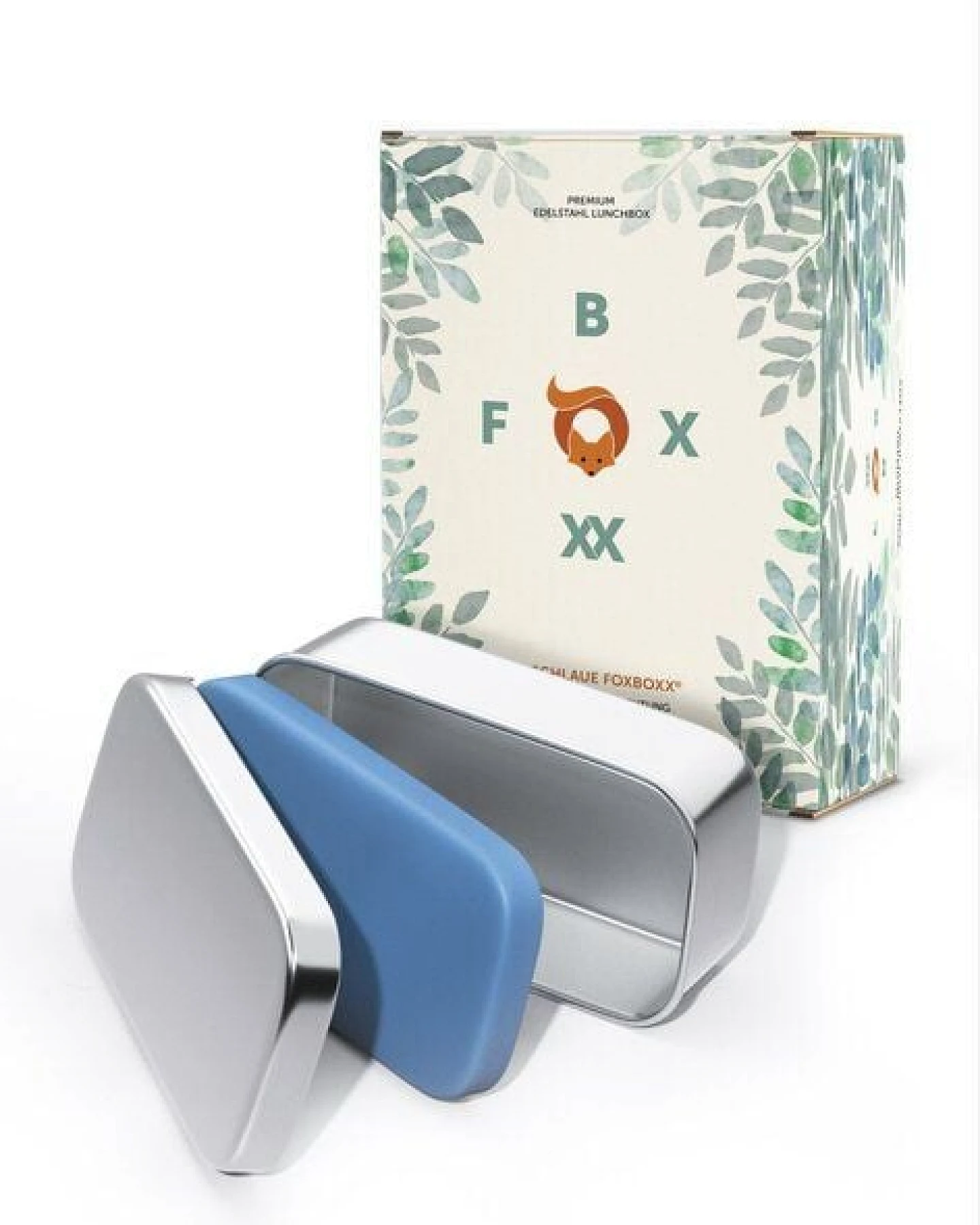 FOXBOXX ÖKO Schulset,- Edelstahl Brotdose + Flasche 0,5 Liter matt "Special" – Ansicht 4