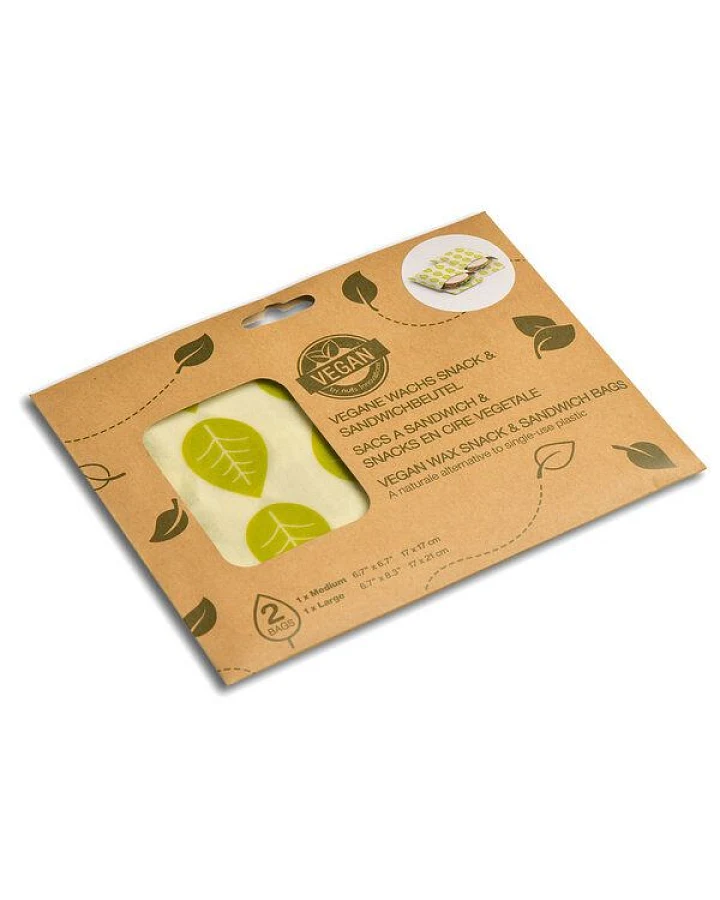 GARY MASH Pflanzenwachstuch Sandwich- und Snackbeutel, vegan