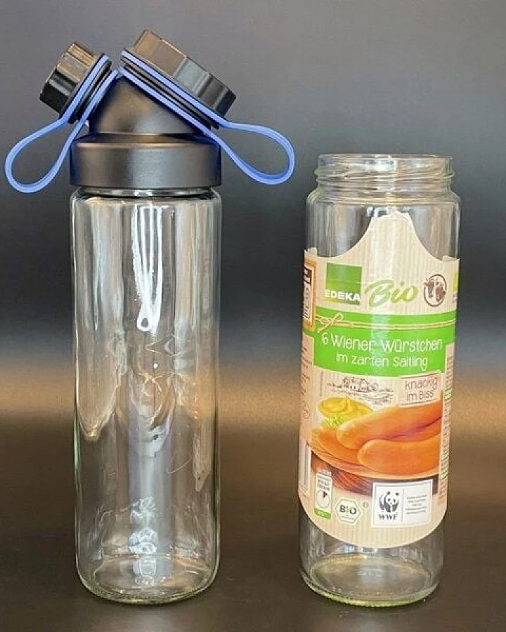 JN JuNiki's Set: JuNiki´s Würstchen® Verschluss + Deckelhalter grün oder blau