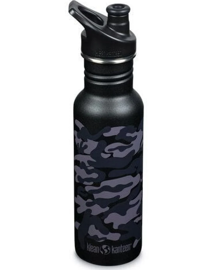 Klean Kanteen Edelstahl Trinkflasche Classic Narrow 532ml mit Sport Cap