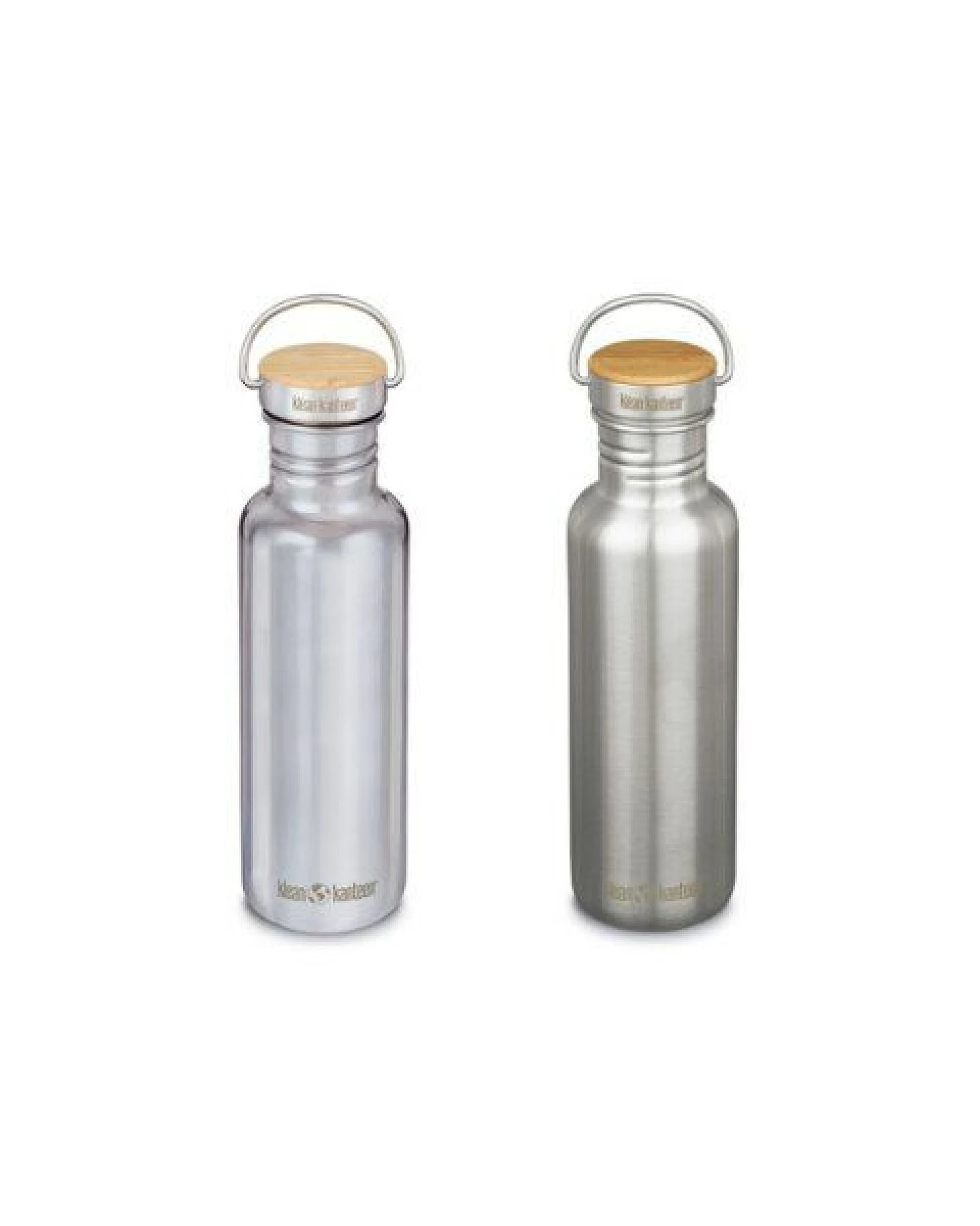 Klean Kanteen Edelstahl Trinkflasche Reflect 800ml mit Bambus Cap – Ansicht 2