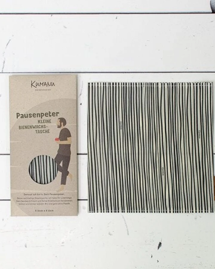 Kumanu - von Natur aus gut Bienenwachs-Snacktasche "Pausenpeter"
